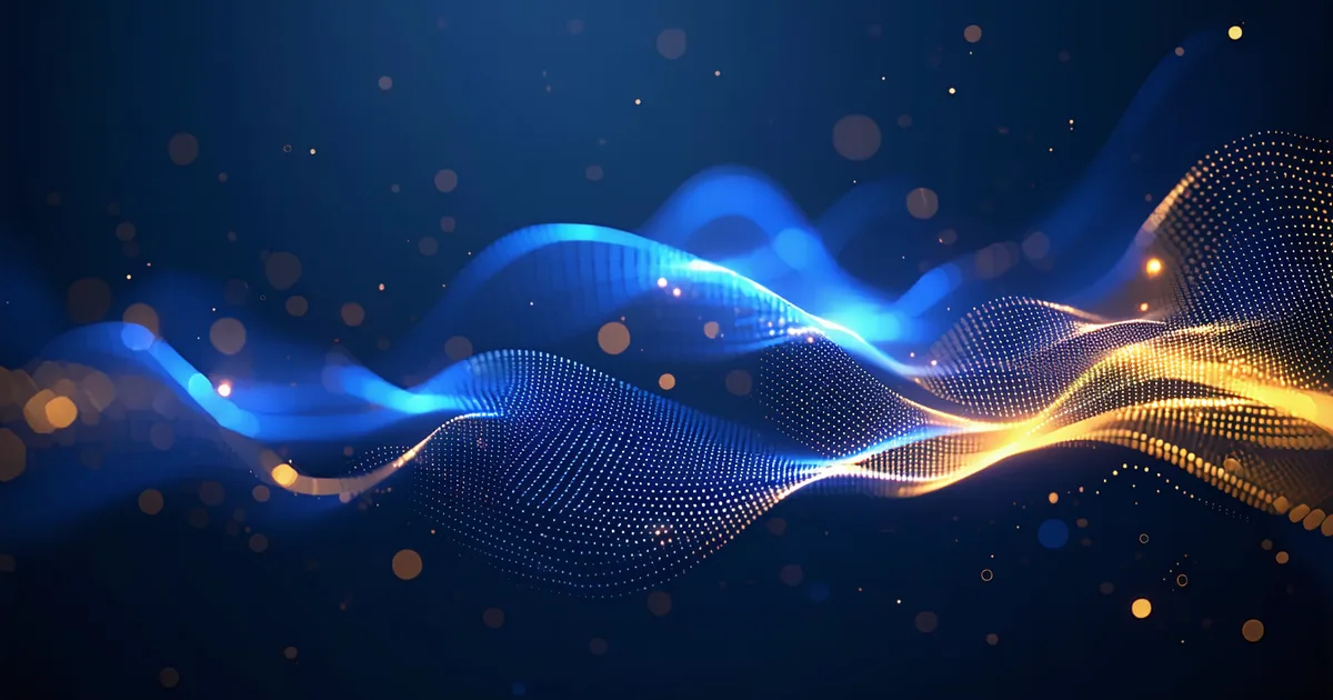 Abstract data flow visualization representing real-time SMB underwriting